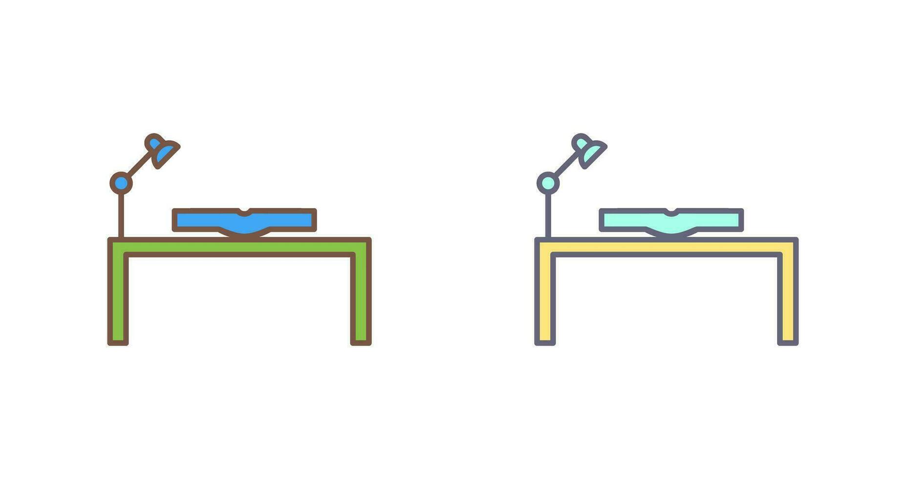 Unique Study Desk Vector Icon