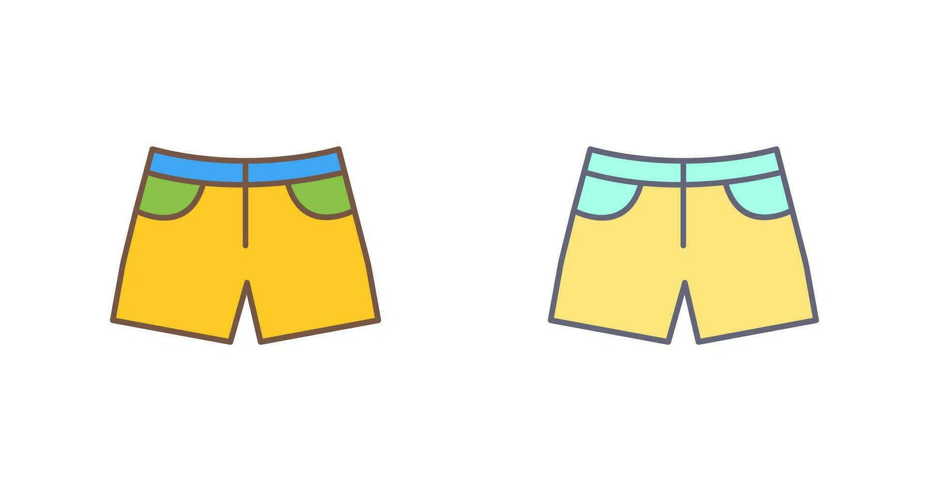 icono de vector de pantalones cortos