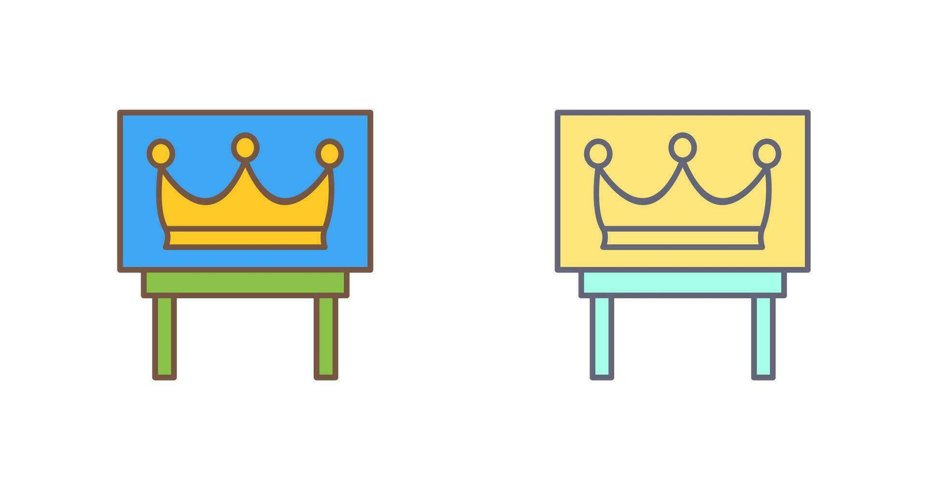 Crown Exhibit Vector Icon