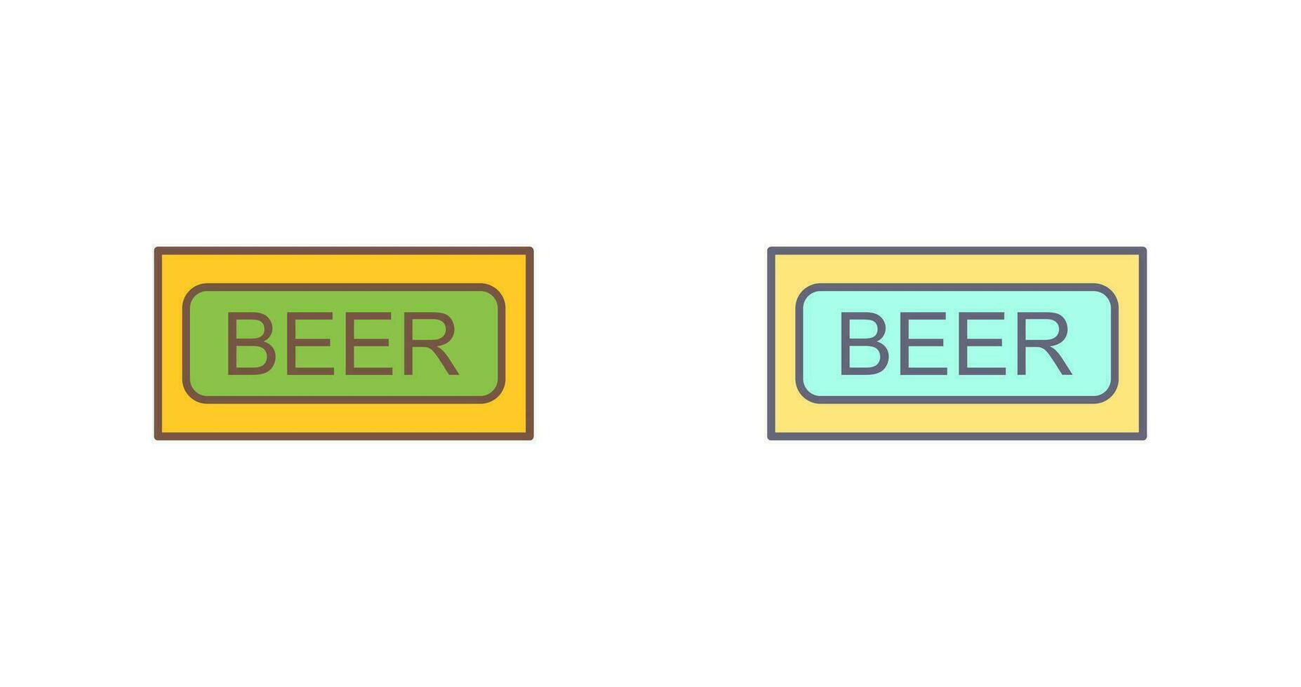 Beer Sign Vector Icon
