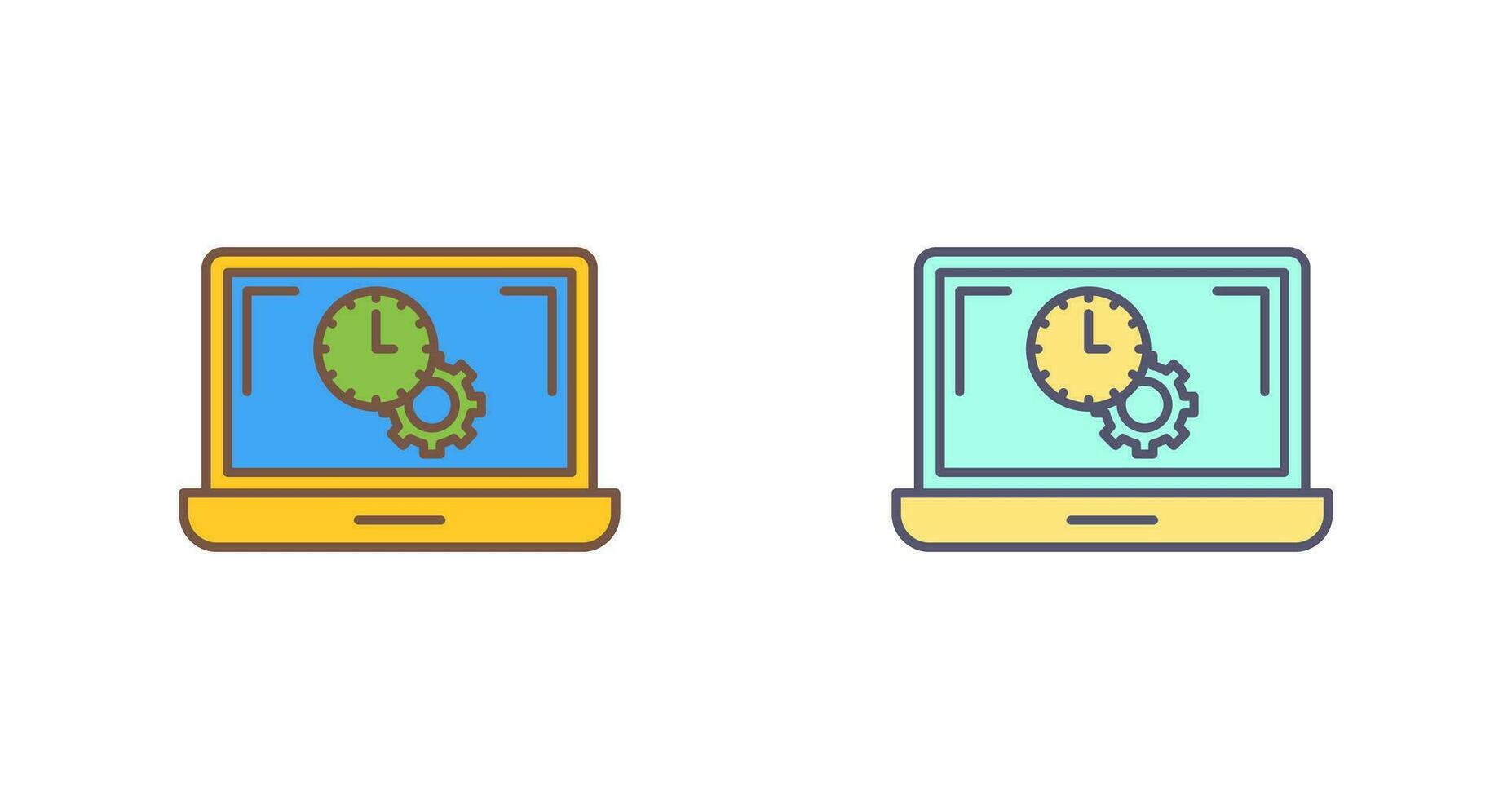Flex Time Vector Icon