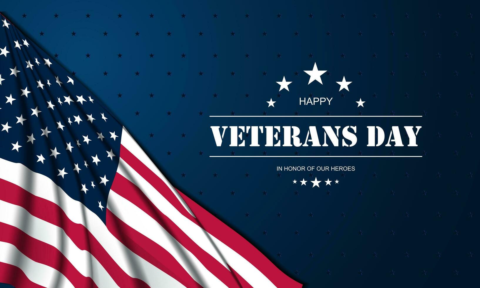 Happy Veterans Day background vector illustration