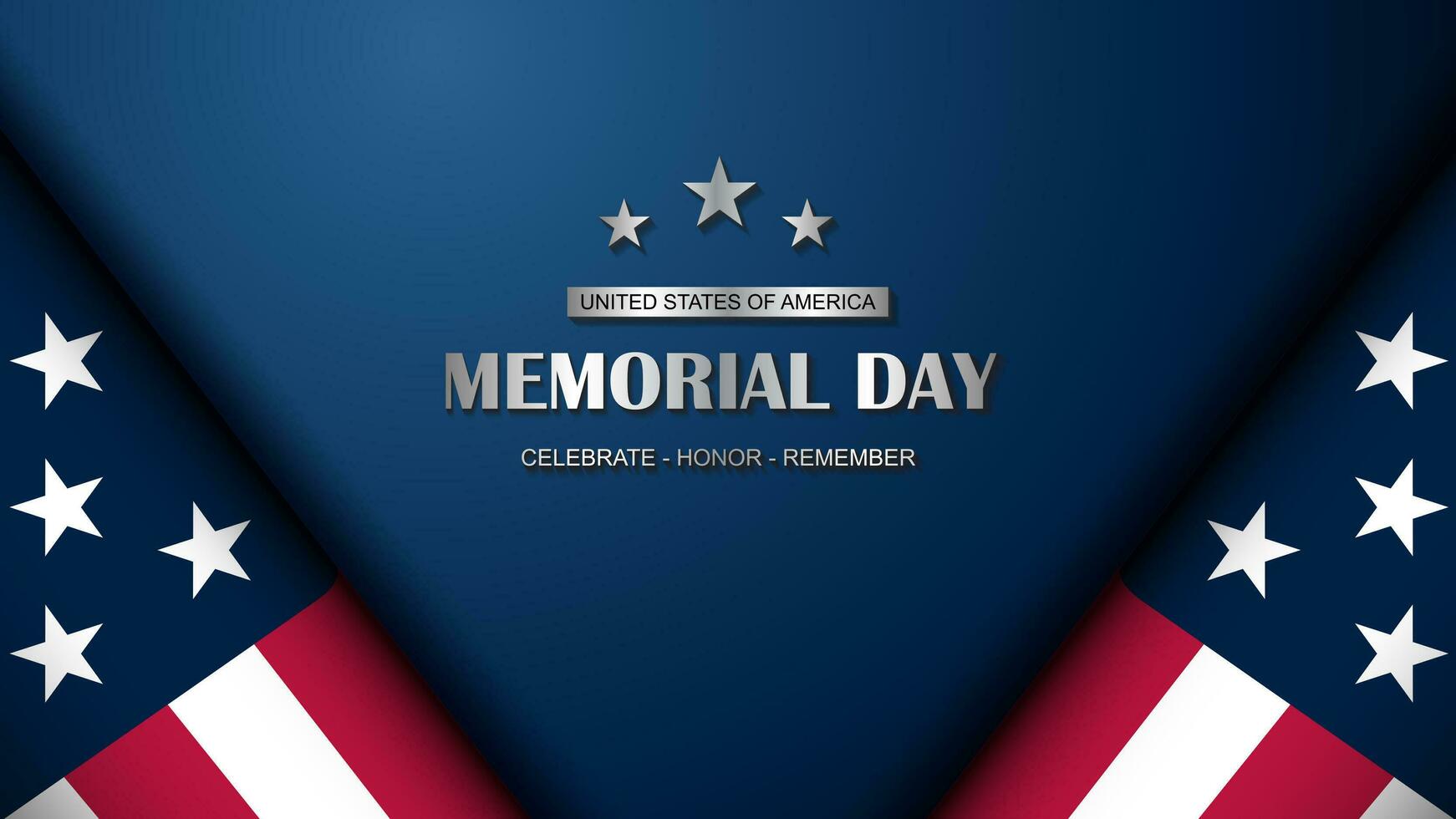 Memorial day background design vector illustration