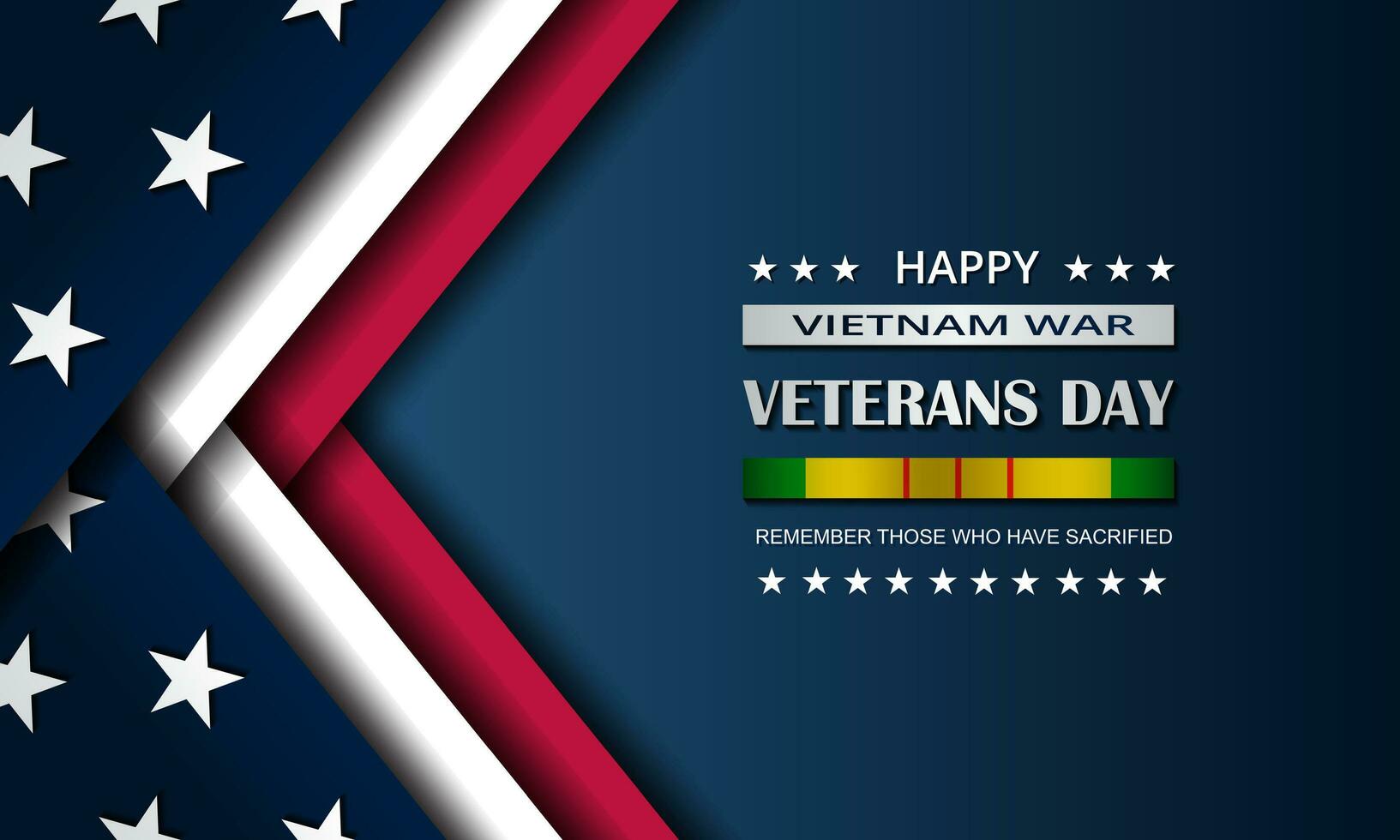 Happy Veterans Day background vector illustration