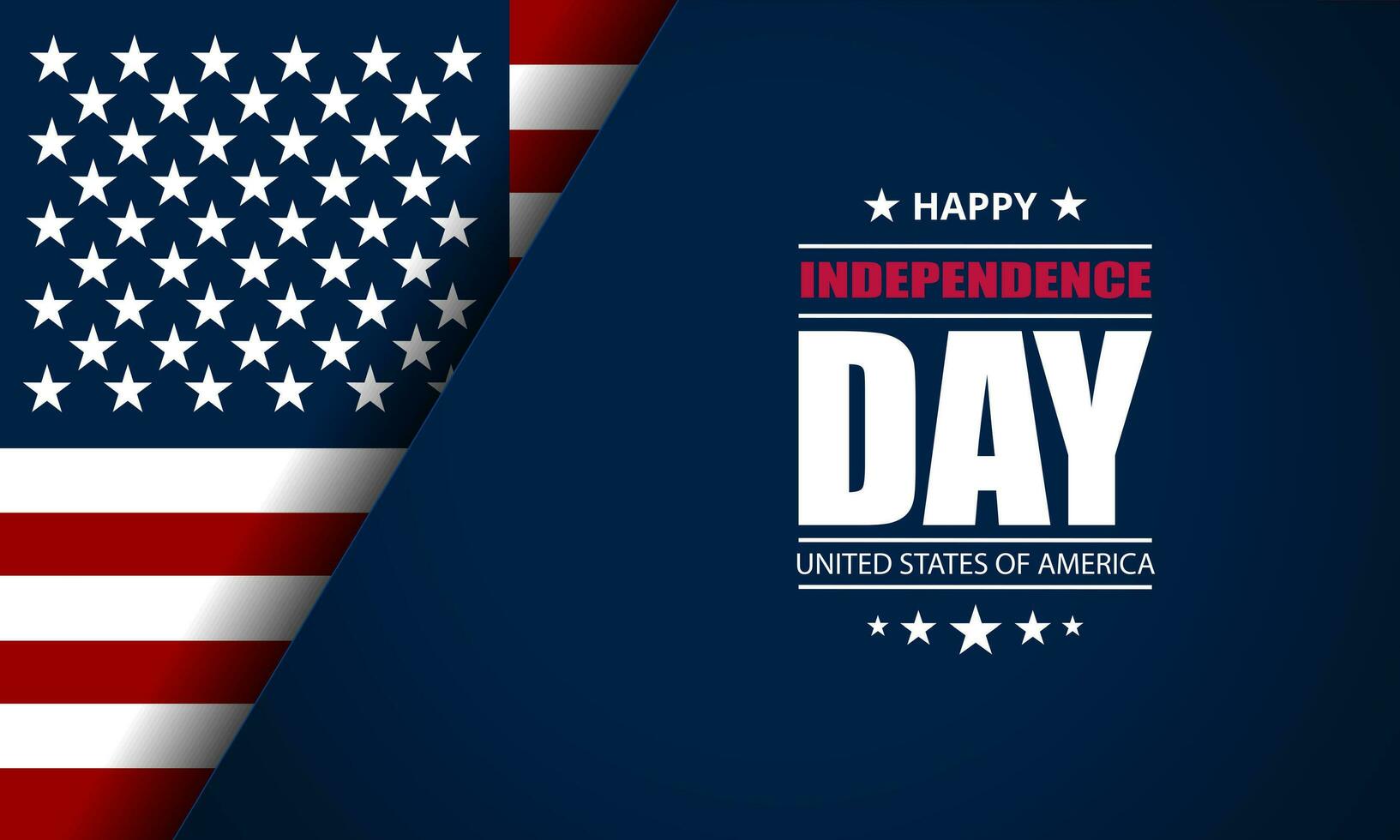 Happy Fourth of July Independence day USA Background Design vector