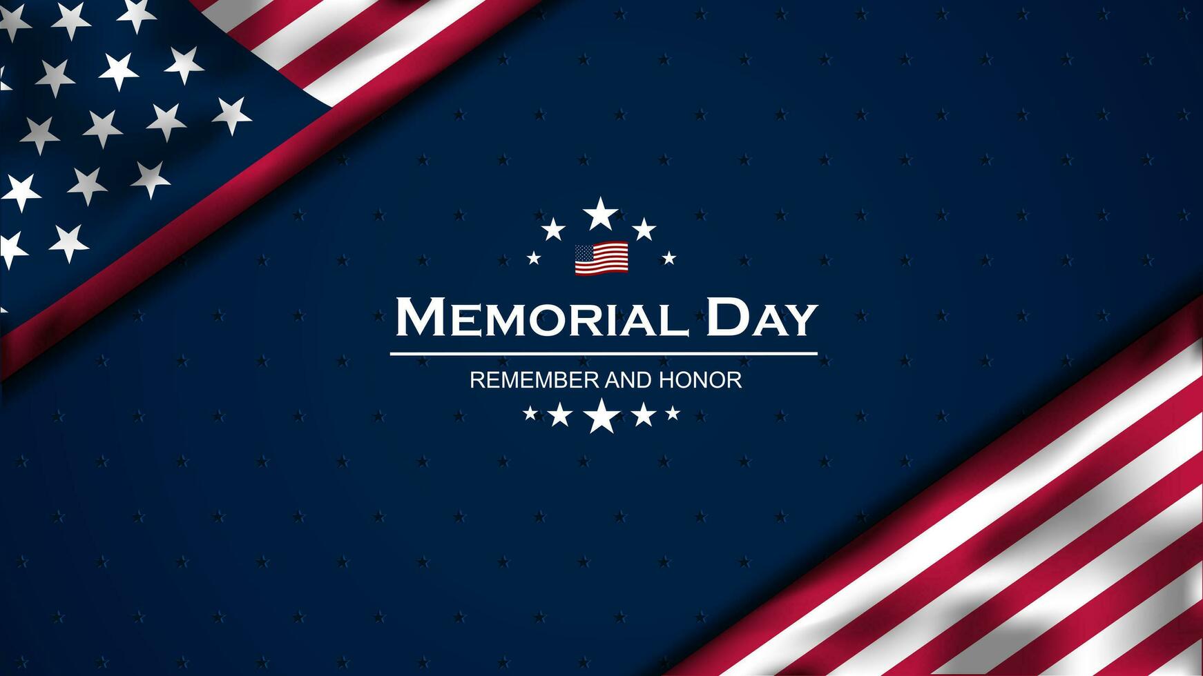 Memorial day background design vector illustration