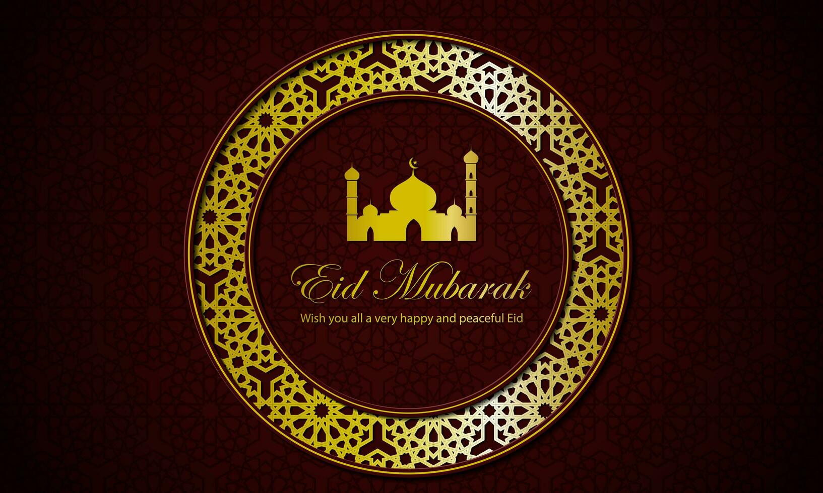 Eid mubarak background design vector illustration