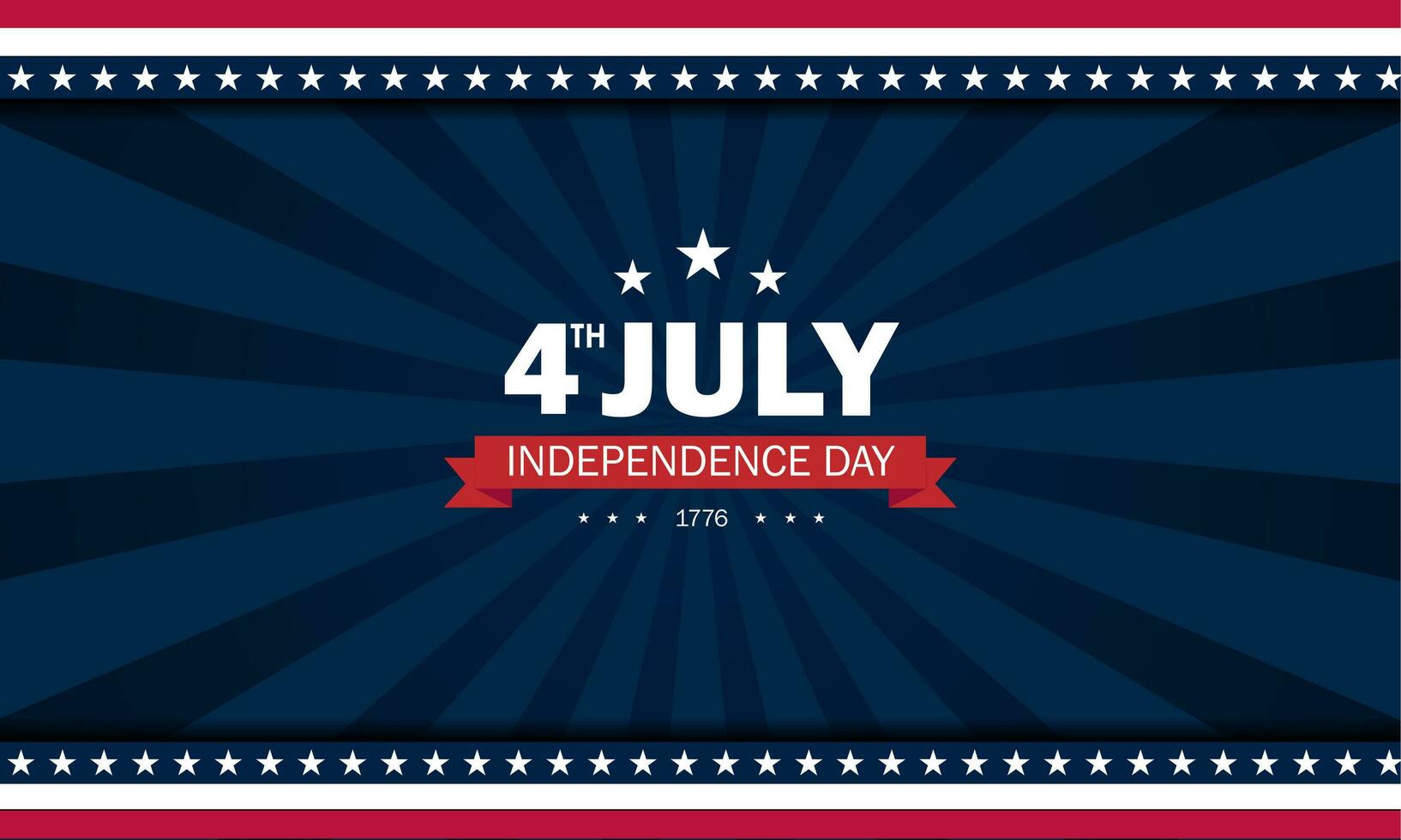 Happy Fourth of July Independence day USA Background Design vector