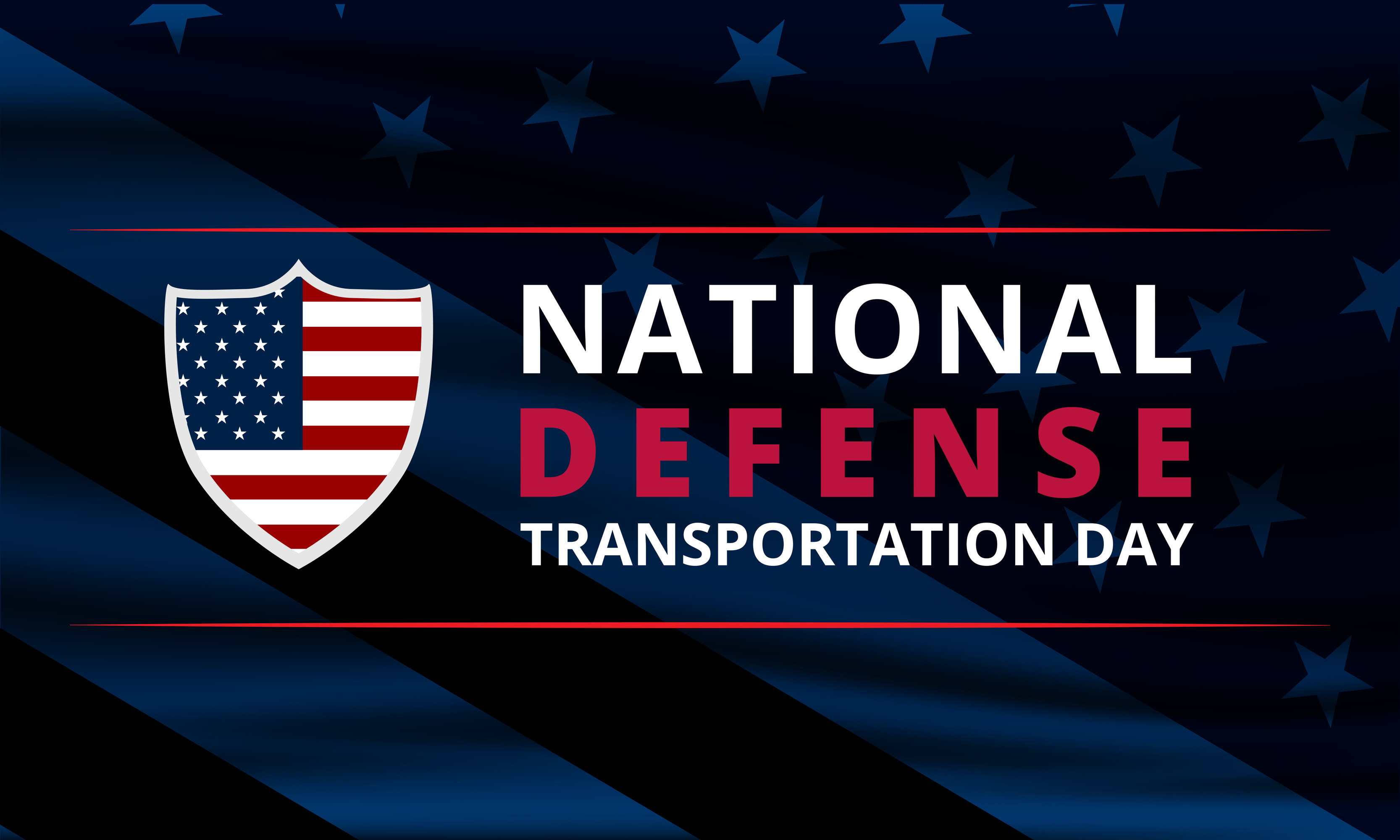 Happy National Defense Transportation Day Background Vector