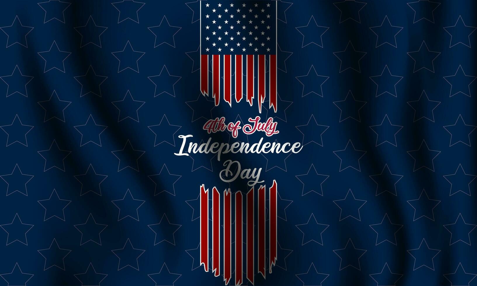 Happy Fourth of July Independence day USA Background Design vector