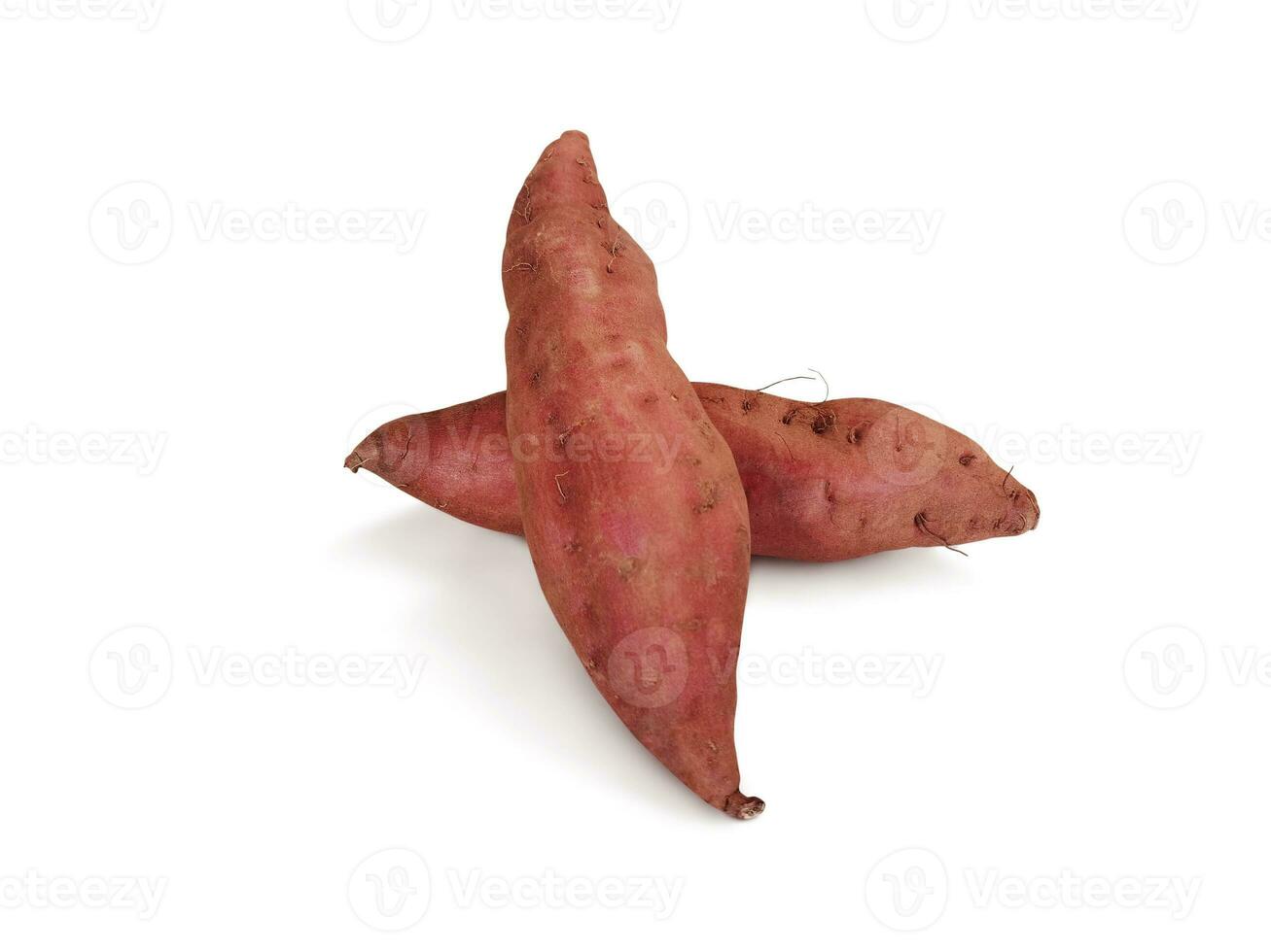 Sweet potato isolated on white background. Clipping Path. photo