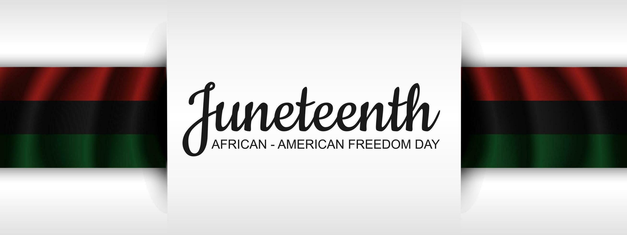 Happy Juneteenth june 19 freedom day background Vector illustration