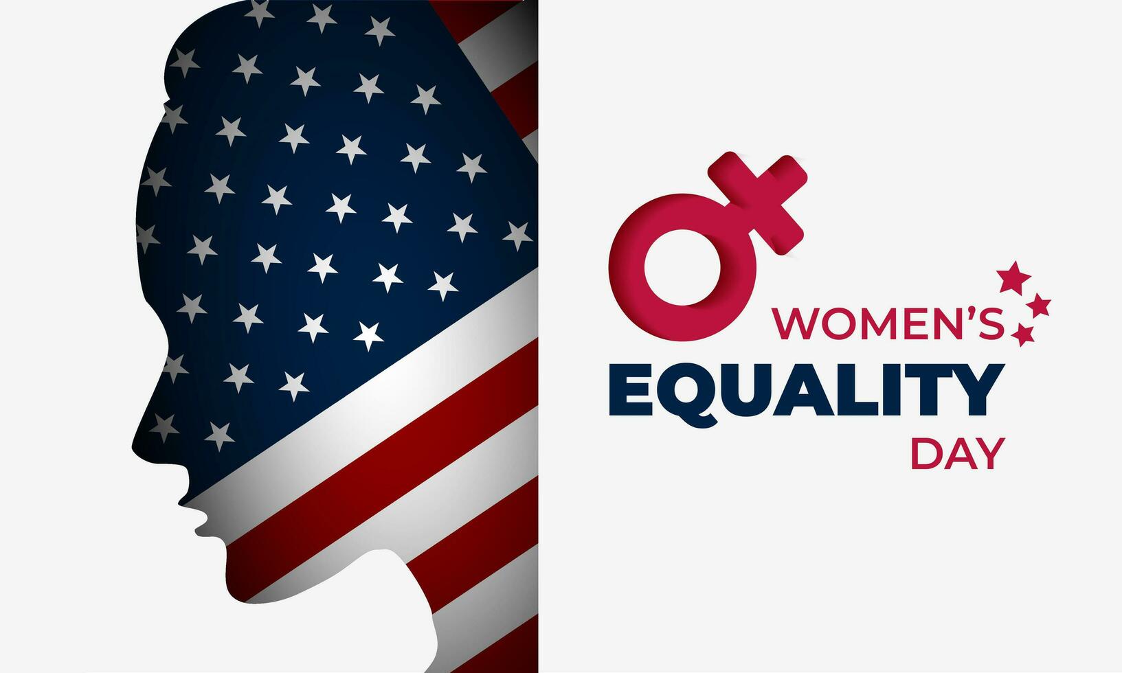 National Women's Equality Day August 26 Background Vector Illustration
