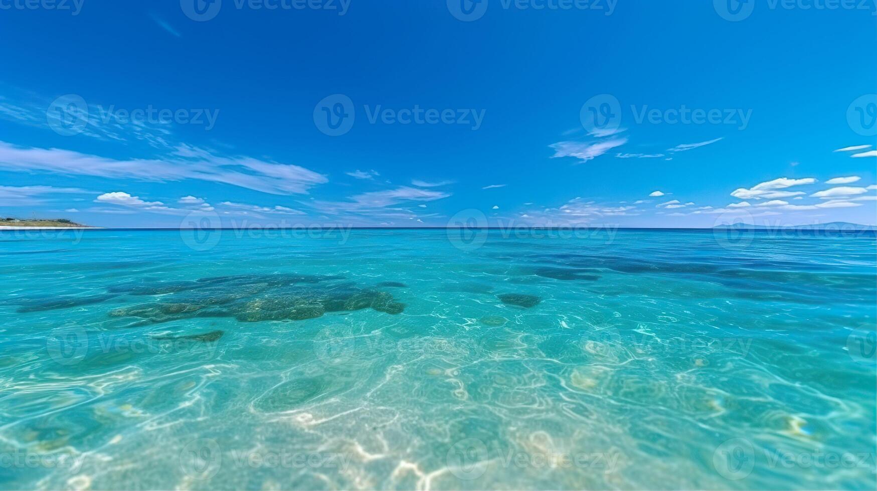 Clear Beach Ocean Summer Background, photo