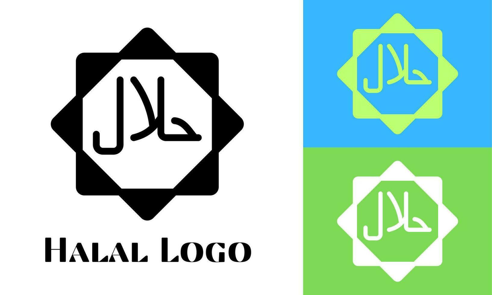 Halal food certified icon. Halal food labels Icon. Halal icons illustration vector