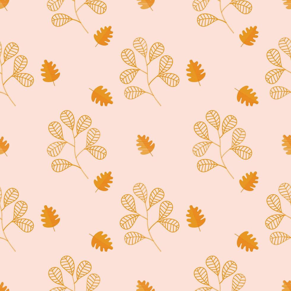 autumn elements pattern vector