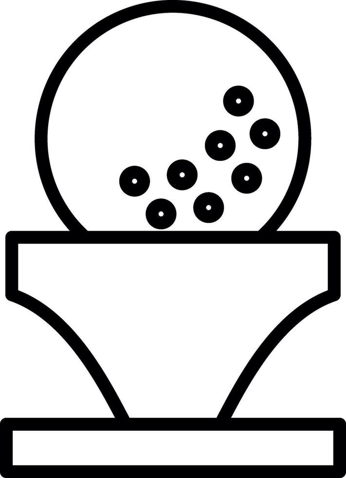 Golf ball Vector Icon Design