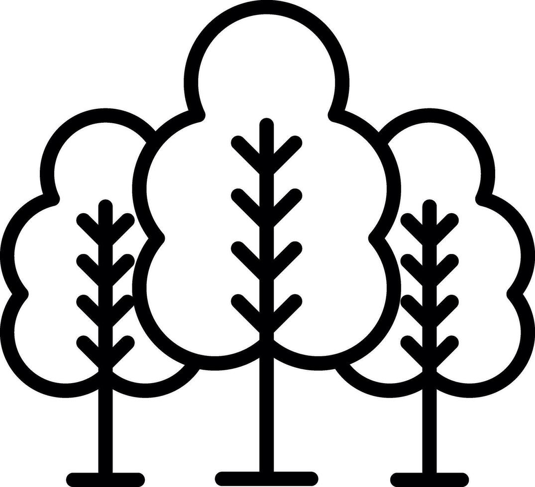 diseño de icono de vector de bosque