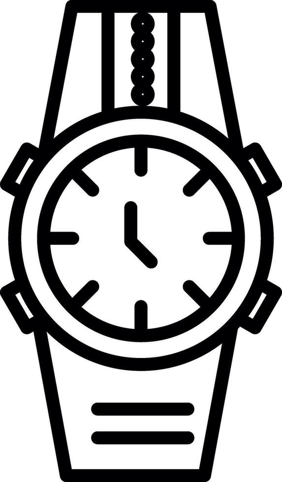 Wristwatch Vector Icon Design