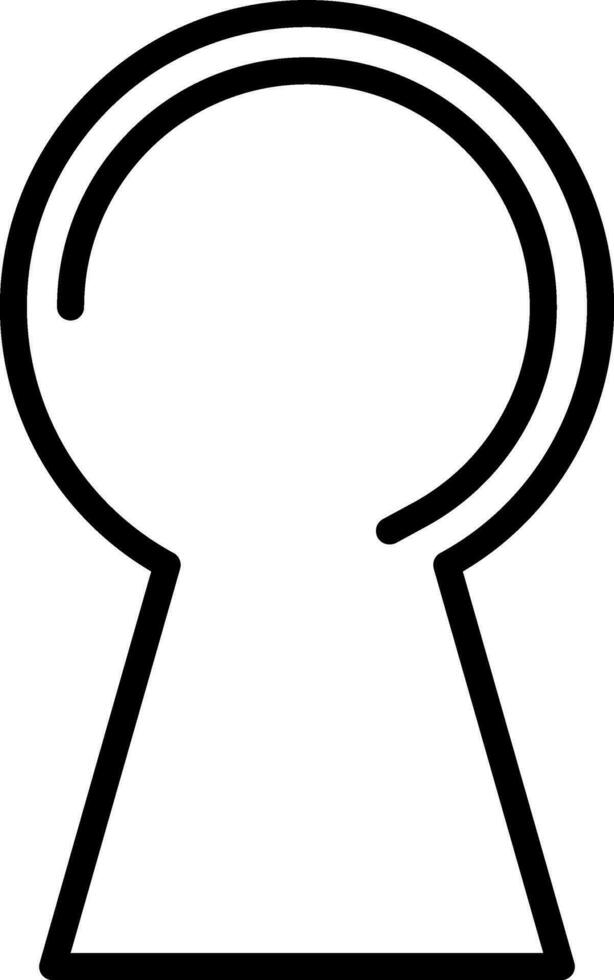 Keyhole Vector Icon Design