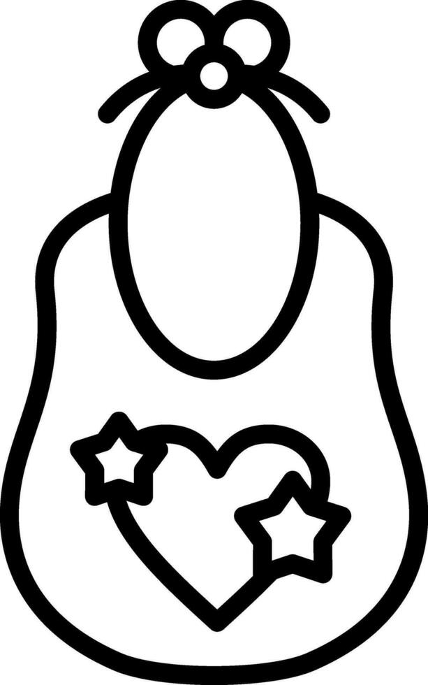 Baby bib Vector Icon Design