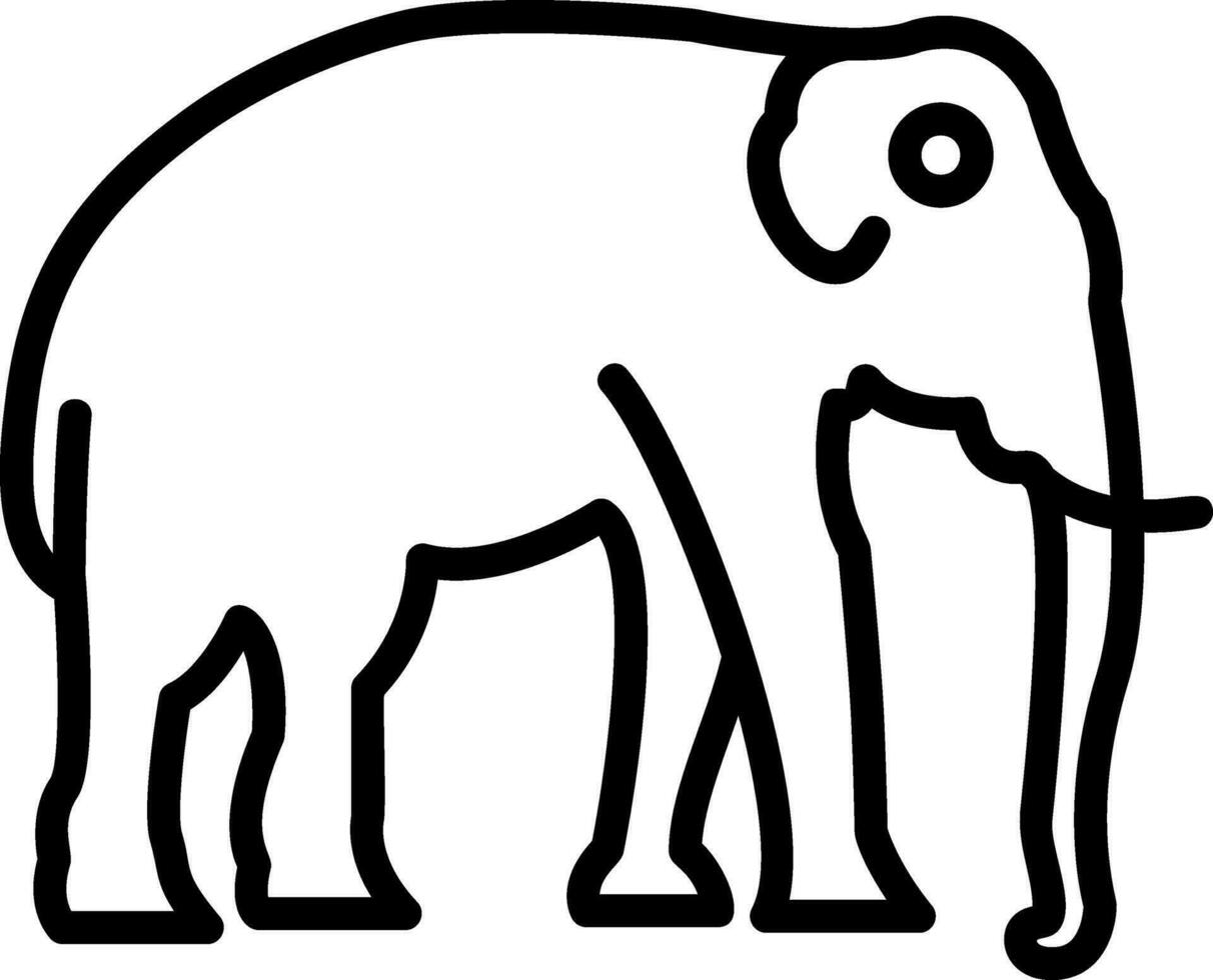 diseño de icono de vector de elefante