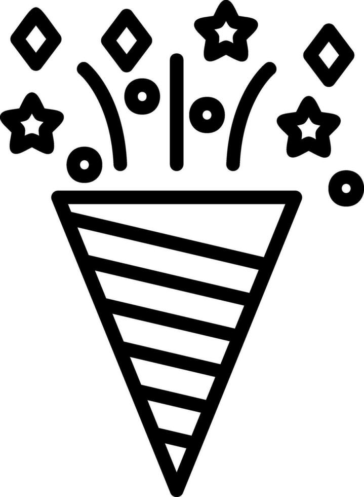 diseño de icono de vector de confeti