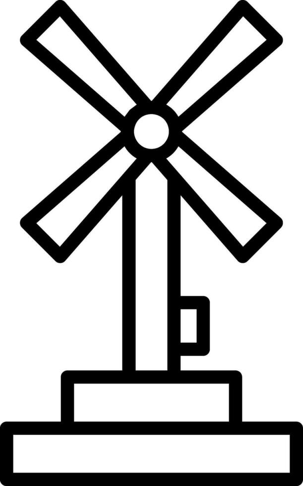 Windmill Vector Icon Design