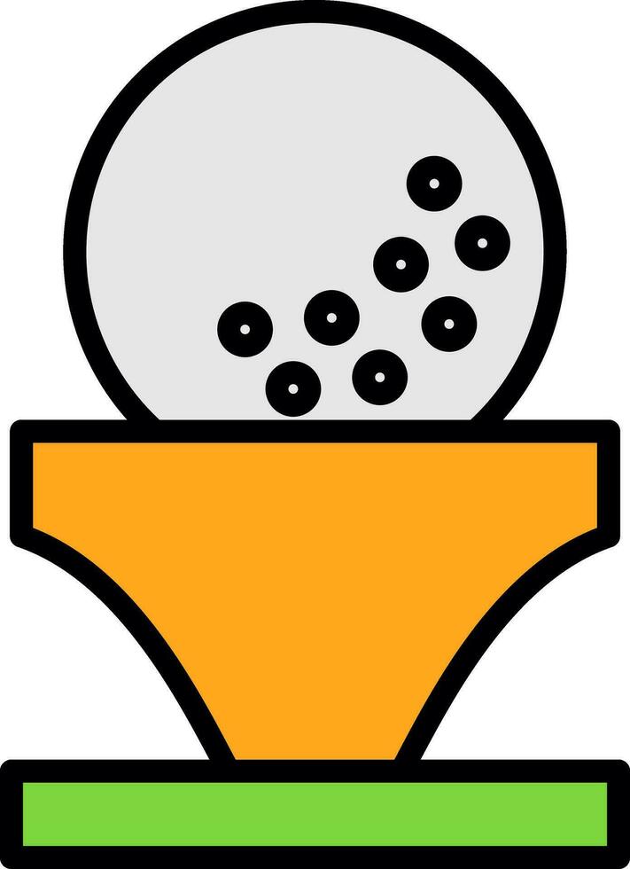 diseño de icono de vector de pelota de golf