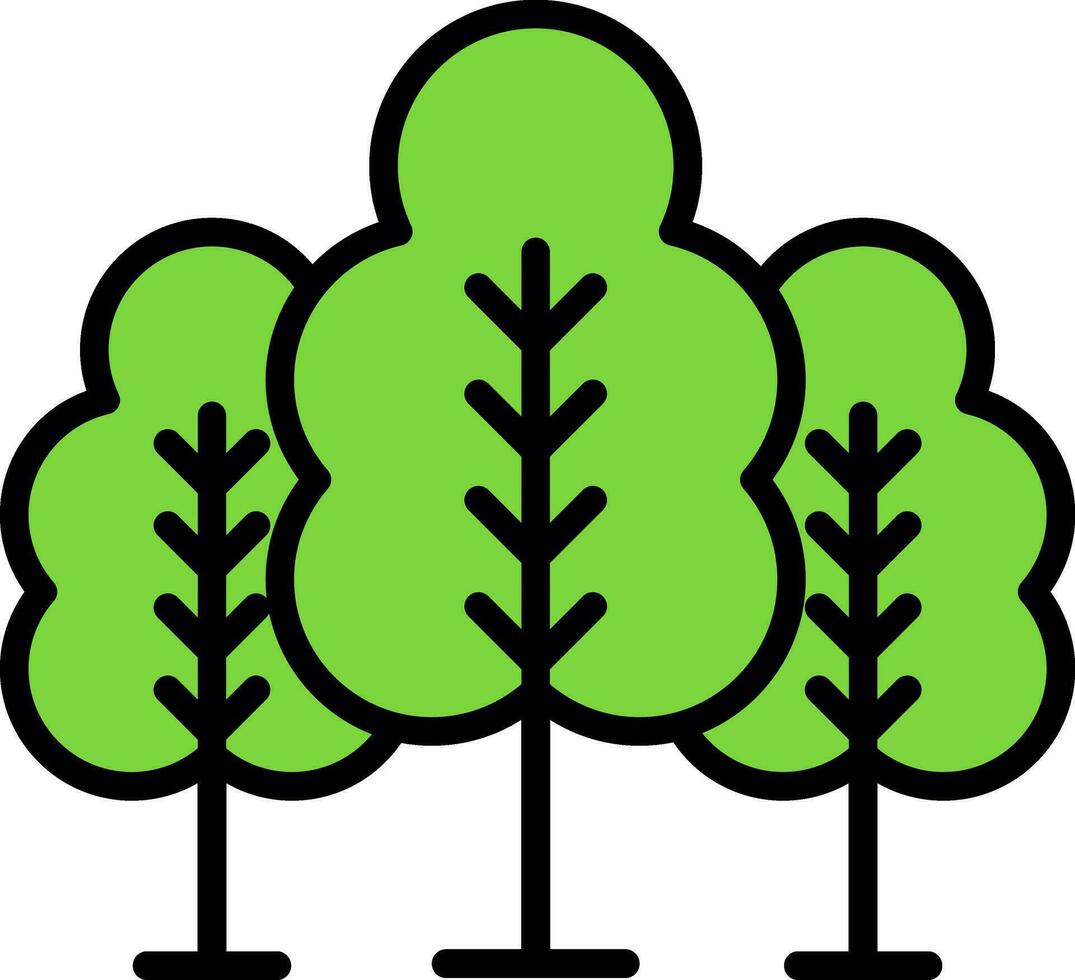 diseño de icono de vector de bosque