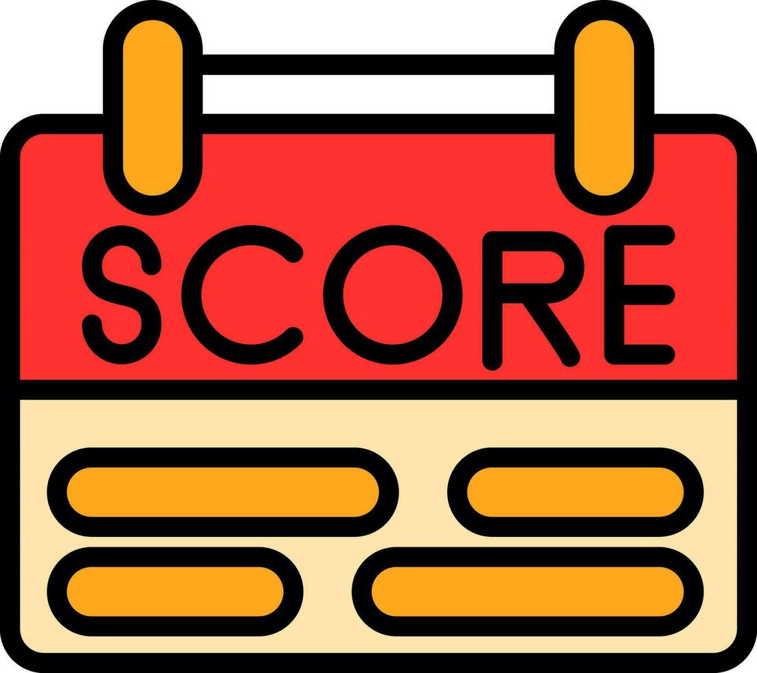 Scoring Vector Icon Design