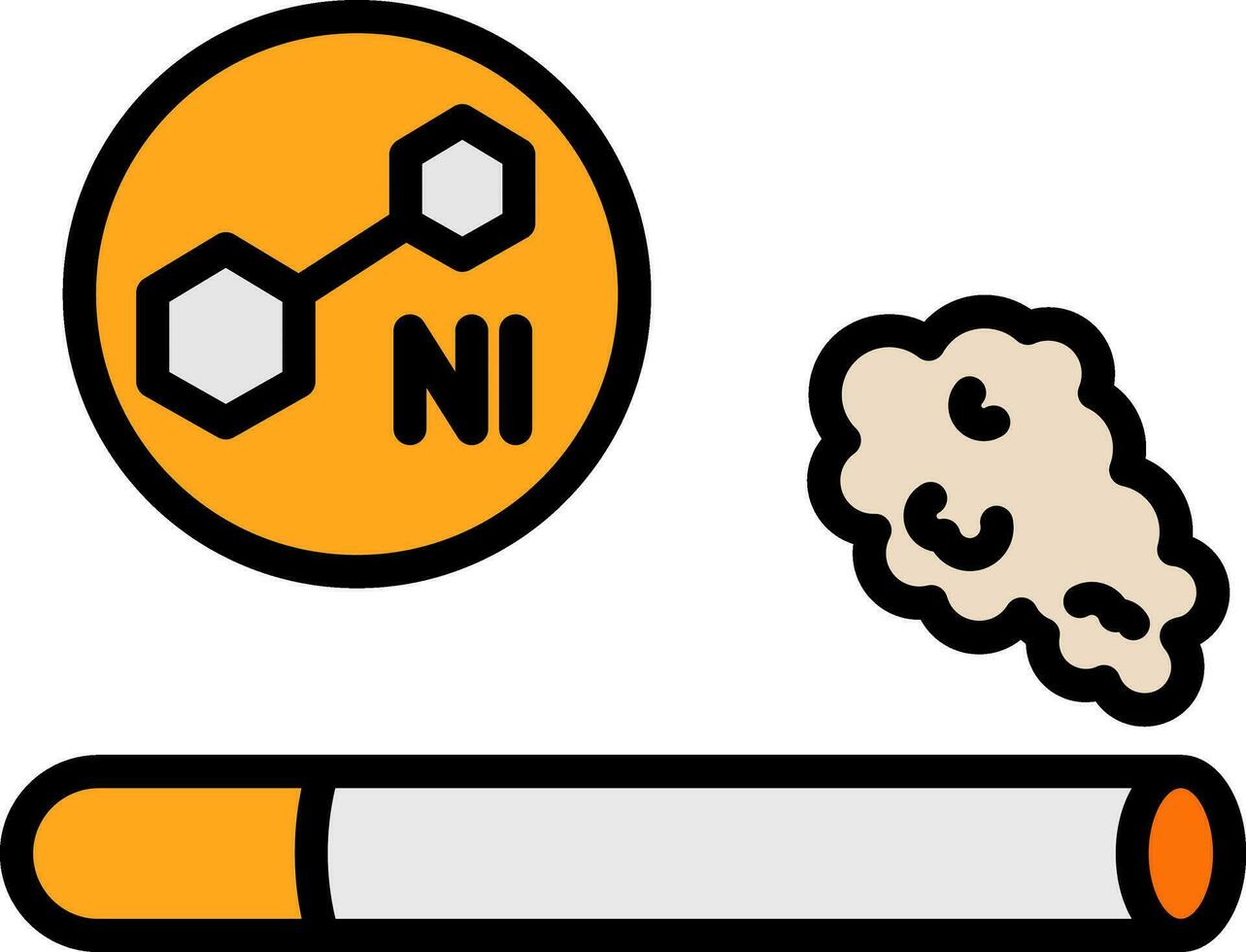 Nicotine Vector Icon Design