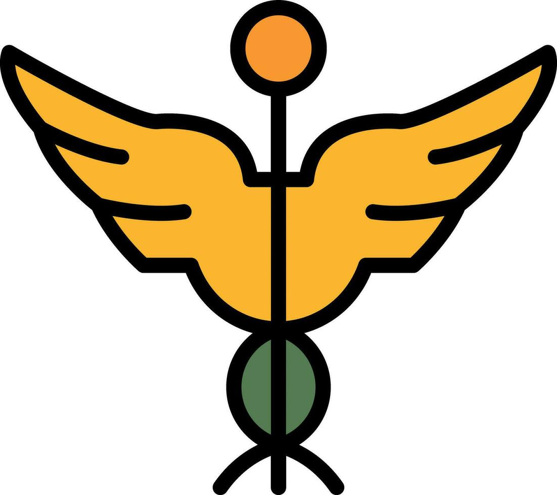 Caduceus Vector Icon Design