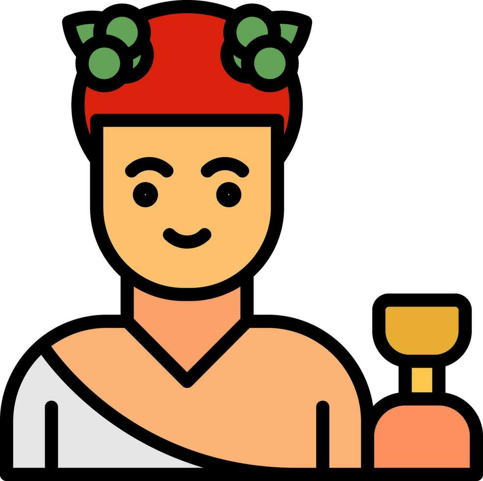 Dionysus Vector Icon Design