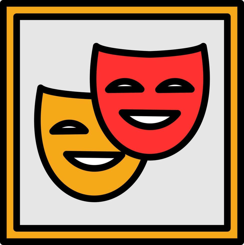 diseño de icono de vector de teatro