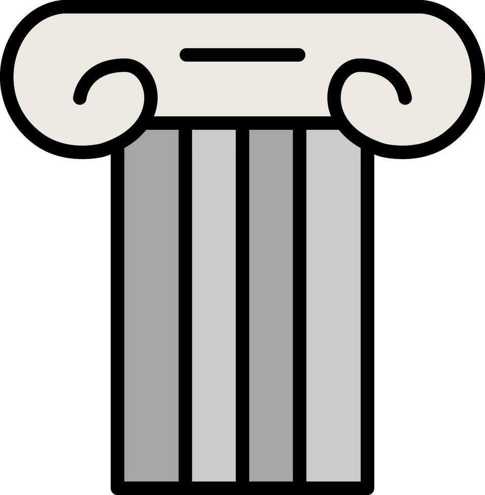 antiguo pilar vector icono diseño