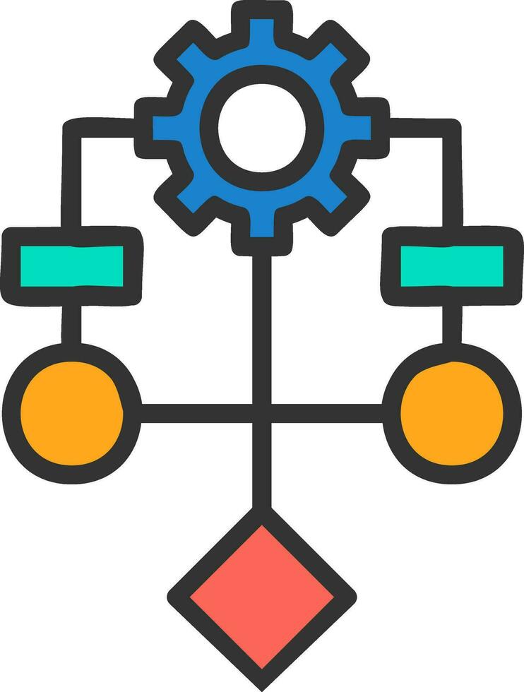 Algorithm Vector Icon Design