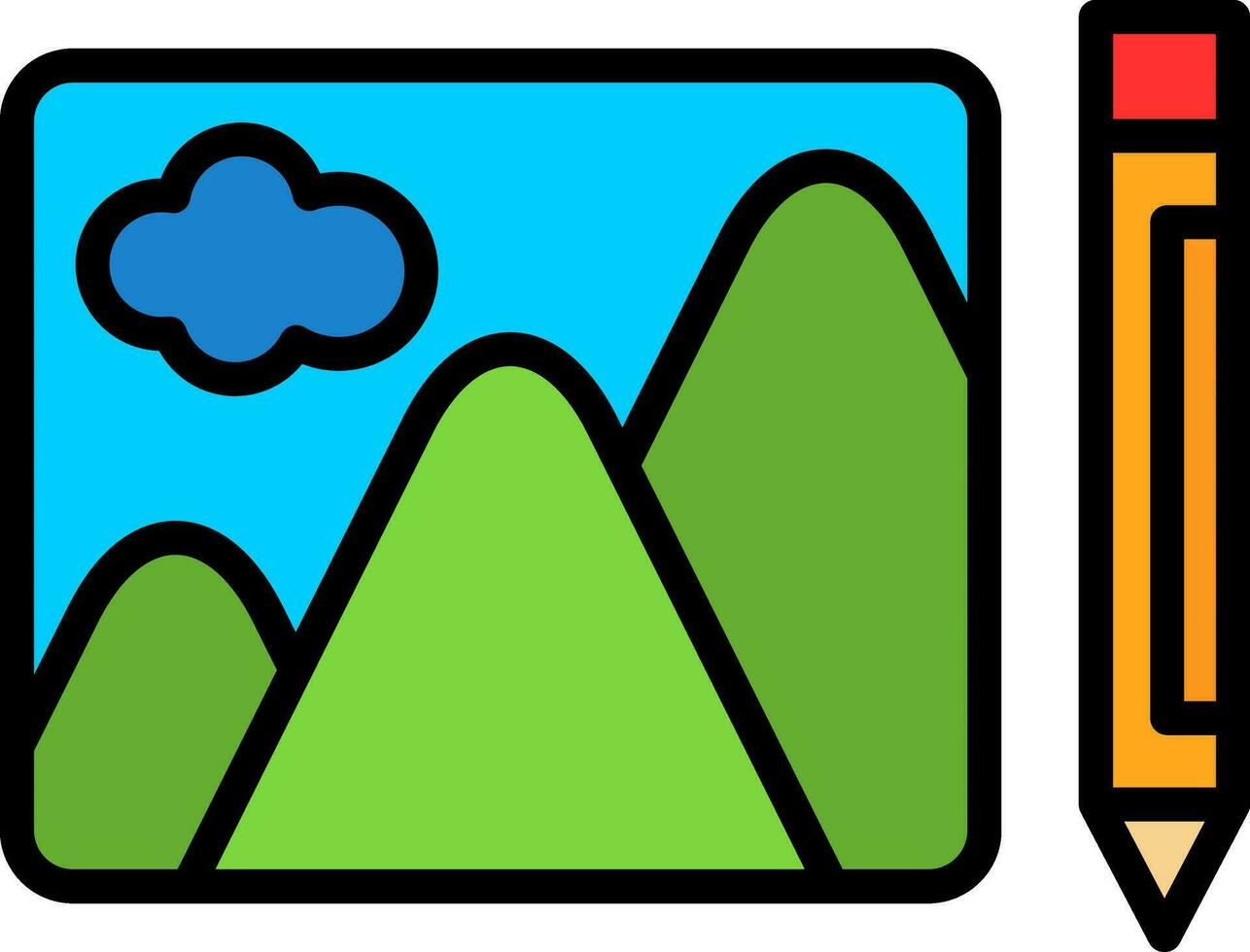 Edit image Vector Icon Design