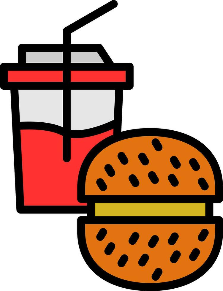 rápido comida vector icono diseño