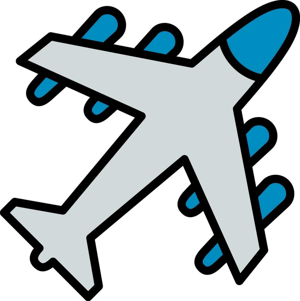 diseño de icono de vector de avión