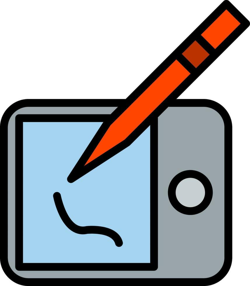 dibujo tableta vector icono diseño