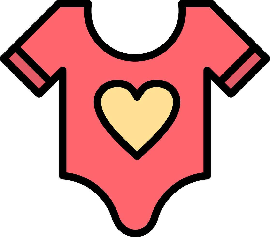 Baby shirt Vector Icon Design