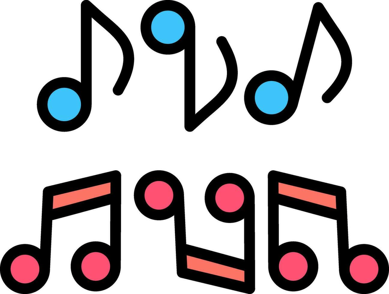 Musical note Vector Icon Design