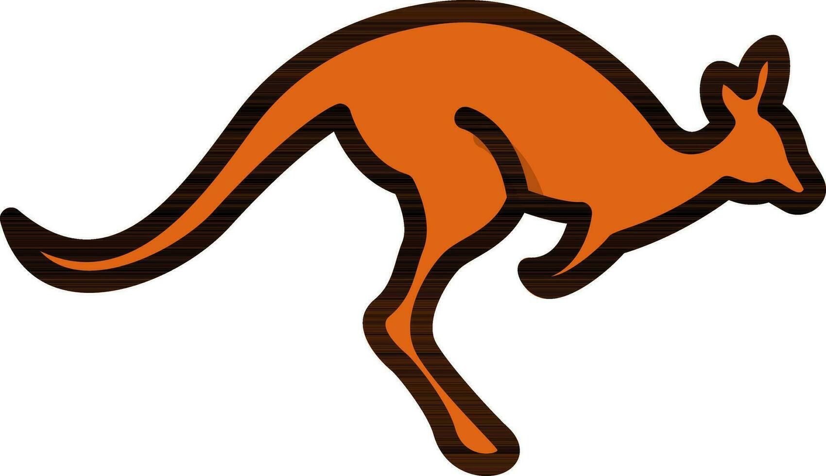 Kangaroo Vector Icon Design