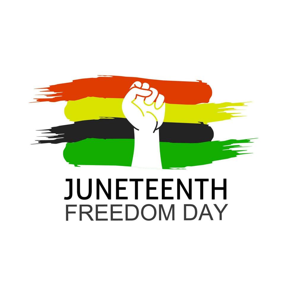 template background juneteenth freedom day celebration vector
