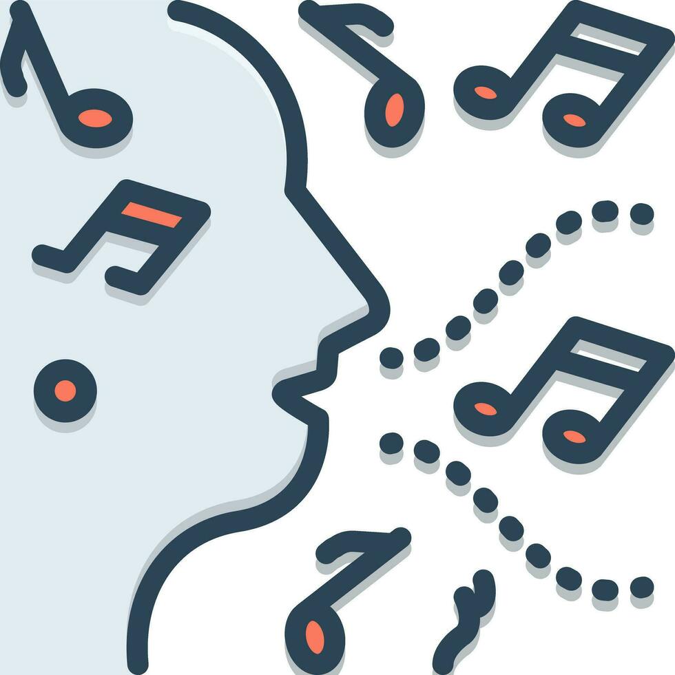 color icon for improvisation vector