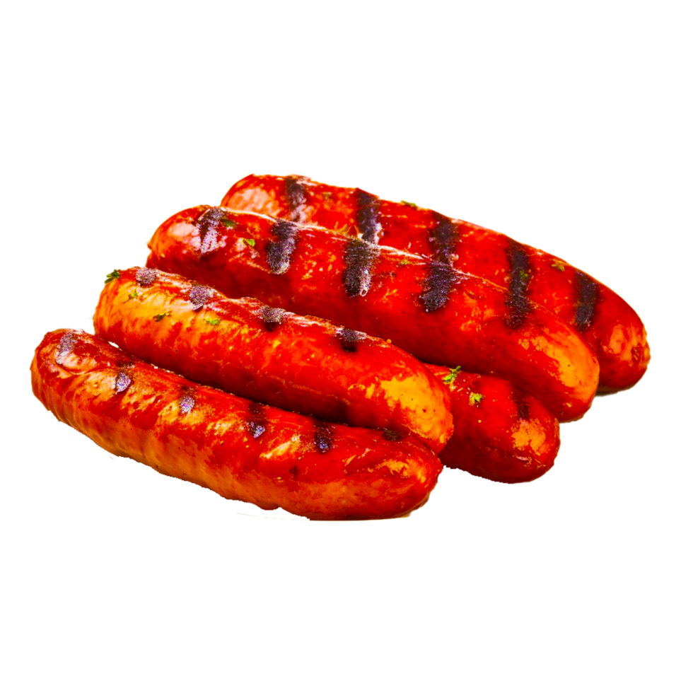 Grilled Sausages  Generative Ai png