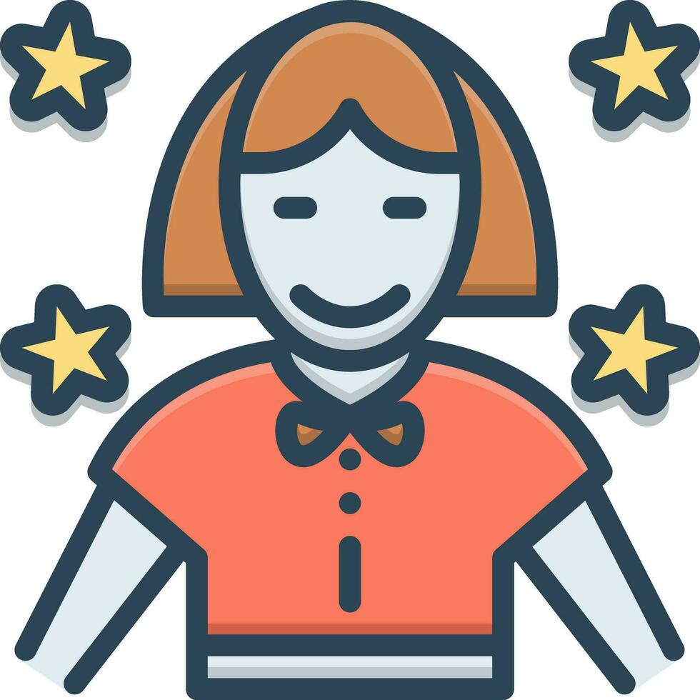 color icon for child vector