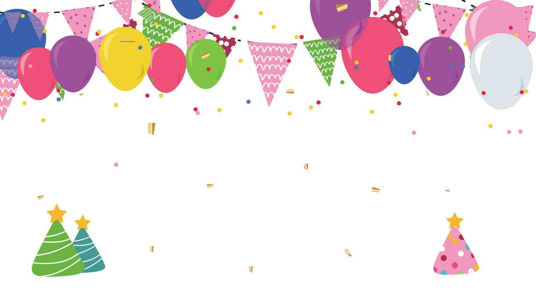 vector Birthday and celebration banner background