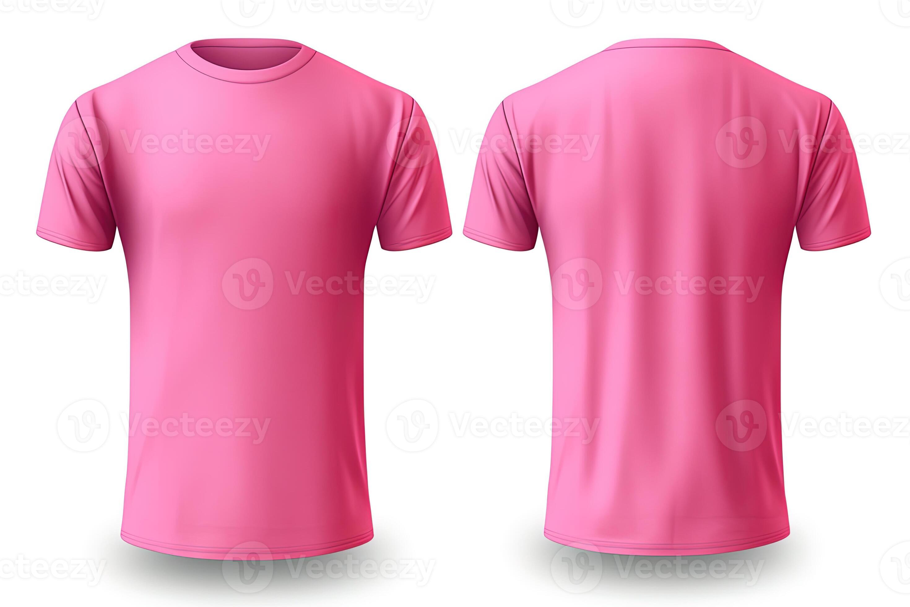 Plain pink top t shirt back